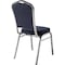 National Public Seating Deluxe Fabric Upholstered Stack Chair, Midnight Blue 9354-SV - alternate 3